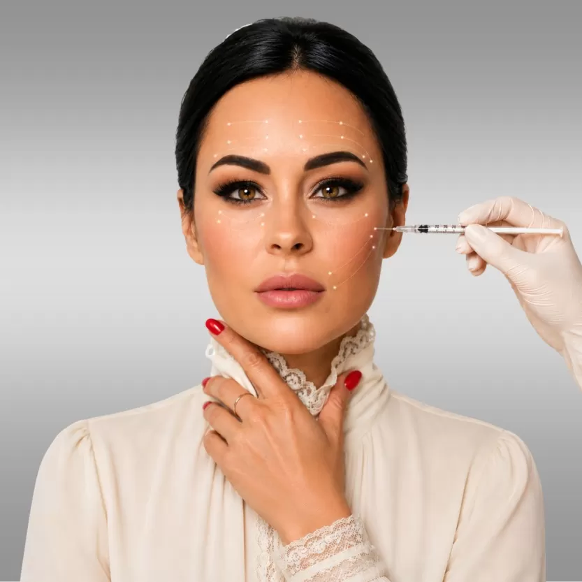 Hyaluron fillers and facial contouring