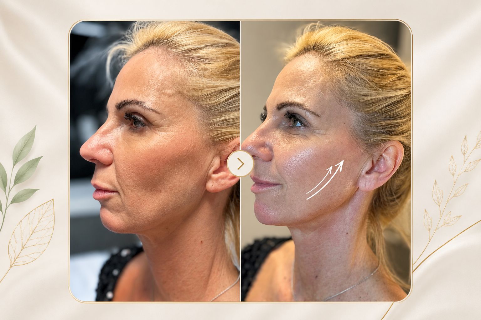 Thread lift facial rejuvenation treatment